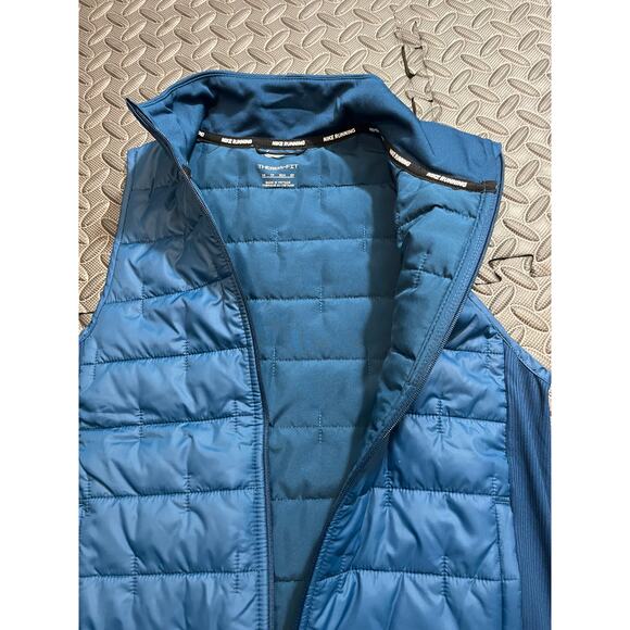 NIKE Therma-FIT Synthetic-Fill Running Puffer Vest Womens Size XS Blue Golf - Picture 4 of 9